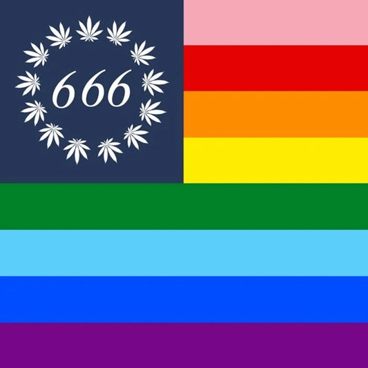 PRIDE WEED 666 FLAG