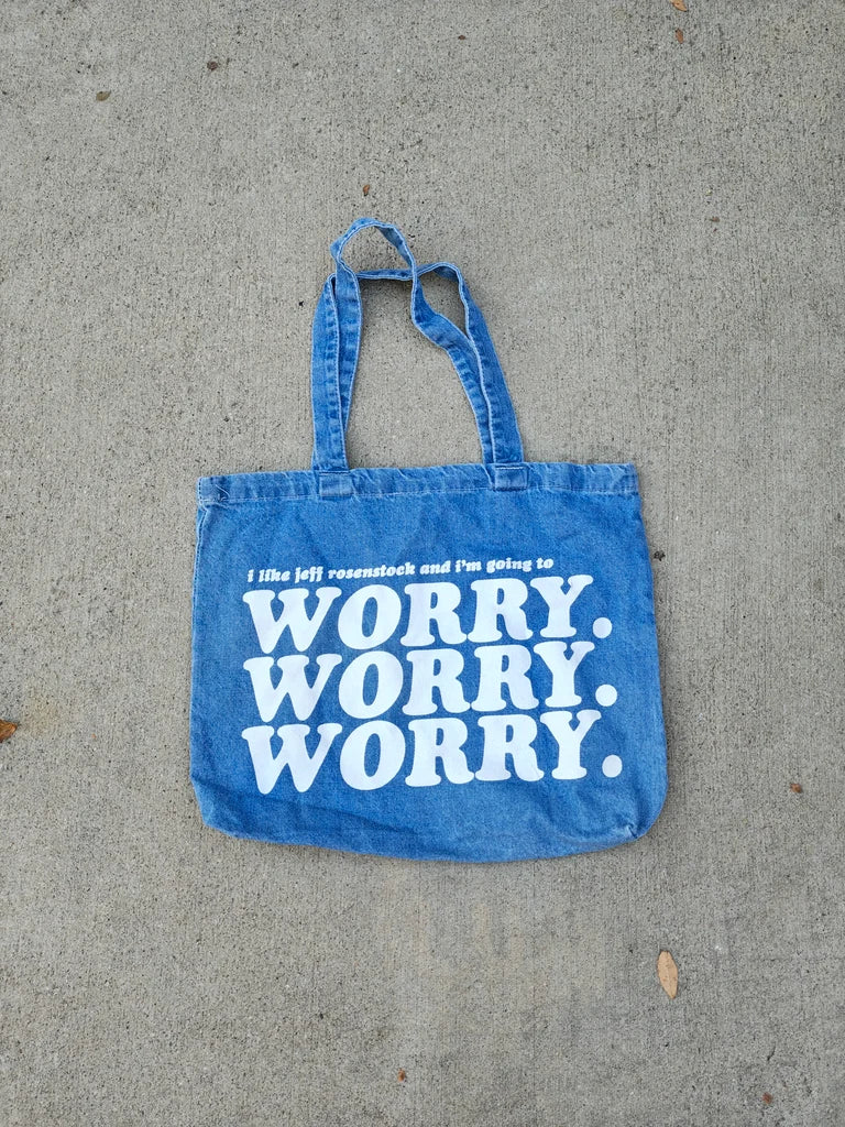 I LIKE JEFF DENIM TOTE