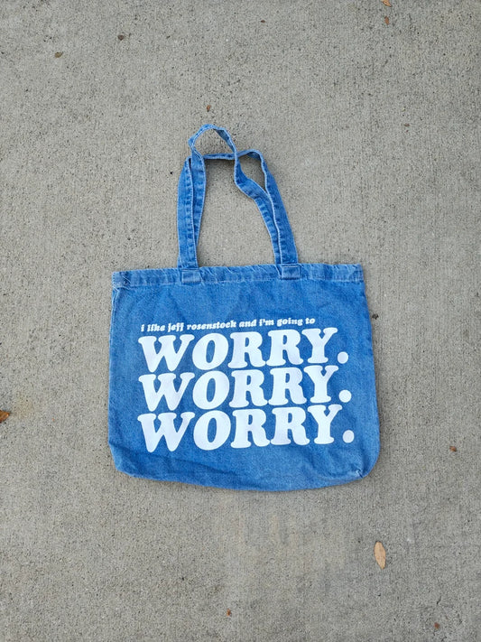 I LIKE JEFF DENIM TOTE